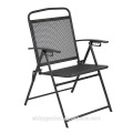 3pcs Patio Bistro Set Outdoor Mesh Folding Table and Chairs